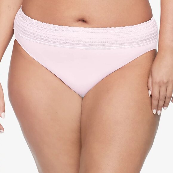 Warners® No Pinching No Problems® Dig-Free Comfort Waist with Lace Microfiber Hi - Picture 1 of 2